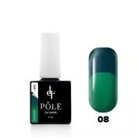 Гель-лак POLE - термо №08 - бирюзовый/зеленый (8 мл.)